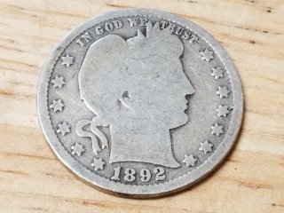 1892 Barber Quater