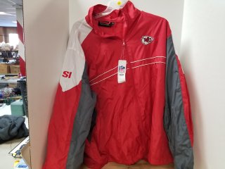 New KC Chiefs Windbreaker Jacket, 2xl