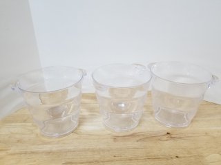 Set of 3 Plastic Ice Buckets