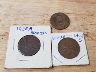 Vintage Bronze Coins