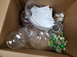 Assorted Glass Decor Items