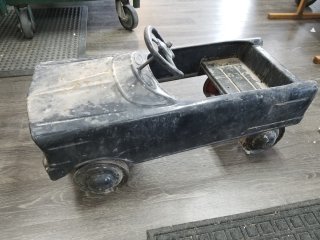 Vintage Black Pedal Car