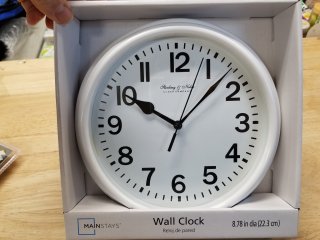 New Mainstays Wall Clock
