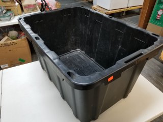 Large Black Storage Tote
