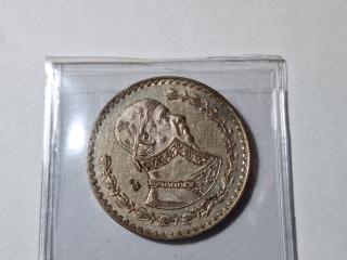1962 Un Peso, 10% Silver
