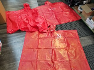 3 Huskers Rain Ponchos