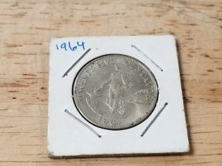 1964 Philippine 25 Centavos Coin