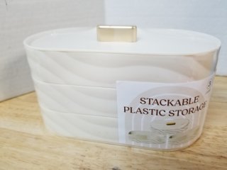 New Stackable Plastic Storage