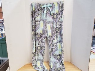 New Patterned Pajama Pants, large