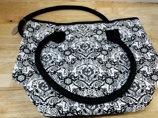 Black & White Fit Fresh Patterned Tote Bag
