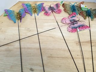 New Butterfly Garden Stakes