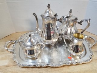 Vintage Countess International Silver Company Tea Set, over 15 lb