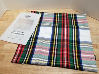 New Plaid Decorative Pillow Cover