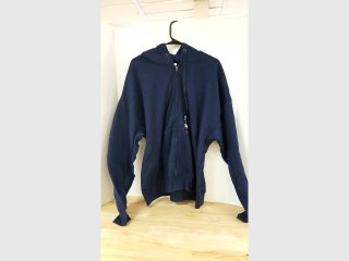New Navy Blue Zip-Up Hoodie mens 2xl