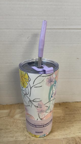 New Floral Stainless Steel Tumbler