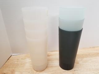 New 16 oz plastic drinking glasses