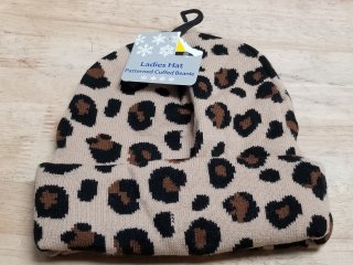 New Ladies Leopard Print Beanie