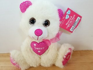 New Light-Up Musical Teddy Bear 7 inch tall 