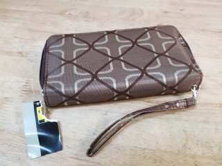 New Brown Geometric Wallet