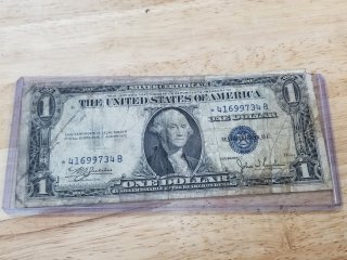Vintage 1935 c $1 Silver Certificate