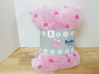 New Pink Heart Robe