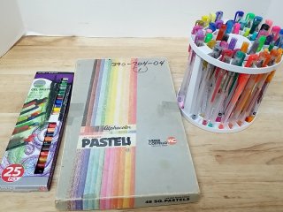 Pastels and Pens Set