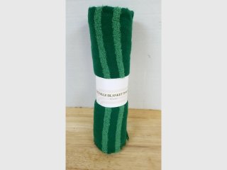 New Green Striped Towel Blanket