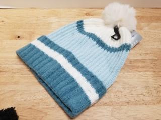New Blue Pom-Pom Beanie