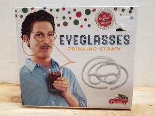 New eyeglasses drinking straw