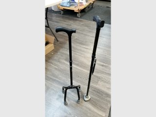 Two Black Walking Canes
