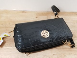 New Black Crocodile Pattern Wallet