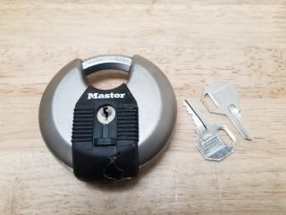 Master disc lock, 2 keys, 4 in