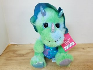New Squishmallow Triceratops Plush, 9 in