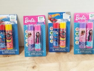 New Barbie & Hot Wheels Lip Balms