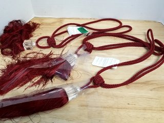 New Red Curtain Tassel Tiebacks