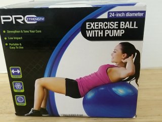 New Pro Strength Exercise Ball with Pump