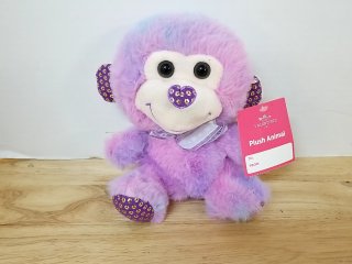 New Valentine Plush Monkey, 9 in