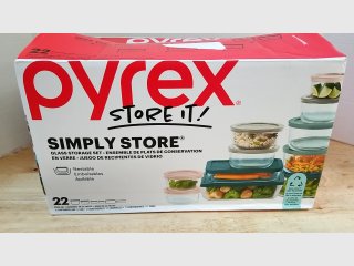 New Pyrex 22-Piece Glass Storage Set