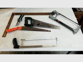 Assorted Hand Saws and Tools