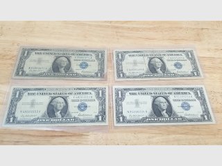 Vintage $1 Silver Certificates (4)