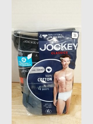 New Jockey Low-Rise Briefs 4-Pack, 38