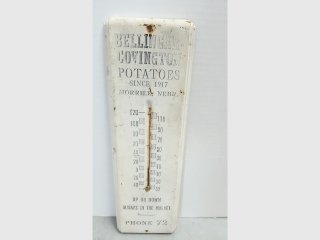 Vintage Potato Ad Thermometer 16 by 5 inch