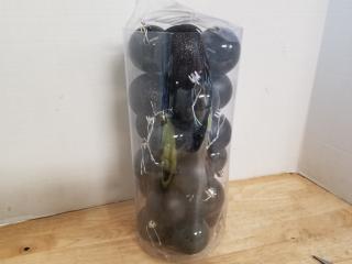 New Black Christmas Ornaments