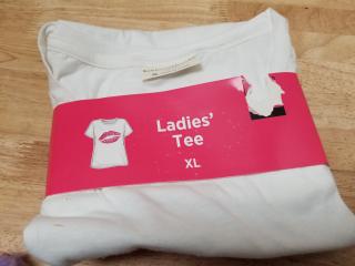 New Ladies' XL White Tee
