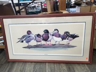 Signed and numbered print approx 40 by 24 inches 