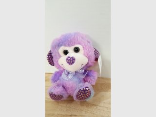 New Purple Plush Monkey approx 6 inch