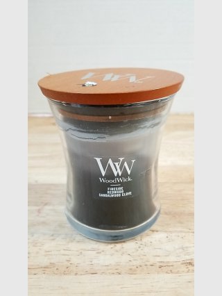 New WoodWick Fireside Candle, 9.7 oz