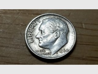 1964 Silver Roosevelt Dime, 1964