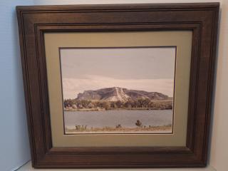 Framed Monument print signed by Cindy R., 21 x 23 inch