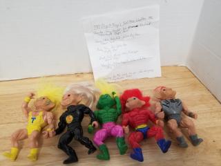 1992 troll force wrestlers, tallest approx 6 inch